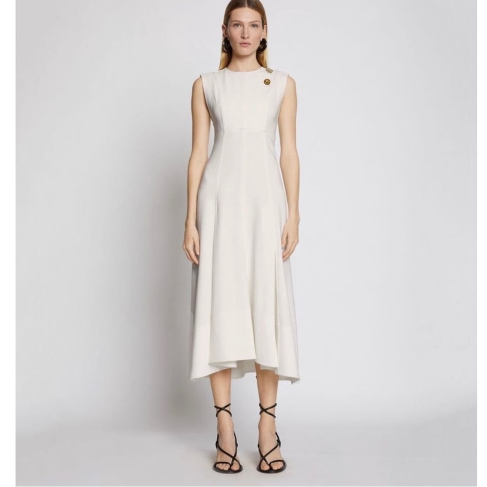 Proenza Schouler Crepe Seamed Dress